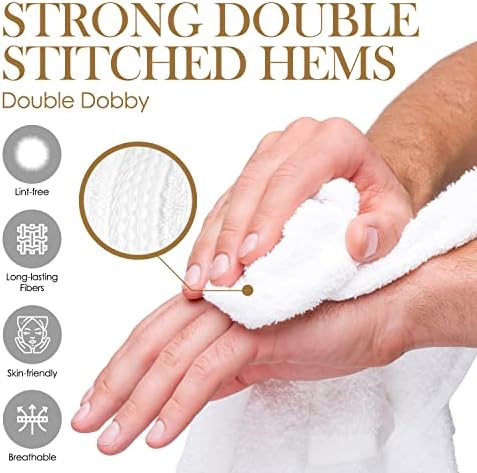 Elaine Karen 12-Pack Premium Cotton Face Wash cloths