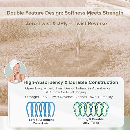 Experience Ultimate Luxury 12-Piece Cotton Bath Towel Set by Comfort Spaces