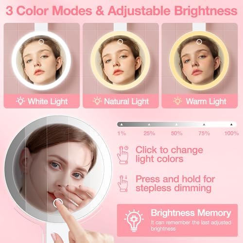 High-Quality 3-in-1 Makeup Mirror for Travel