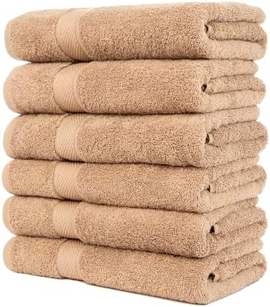 Luxury Cotton Bath Towels Set 6