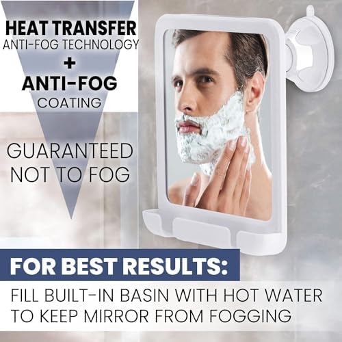 Mirrorvana Dual Anti-Fog Shower Mirror