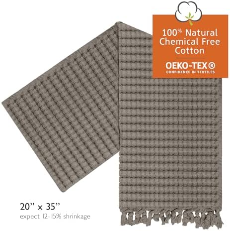 Gilden Tree Modern Waffle Towels Stone