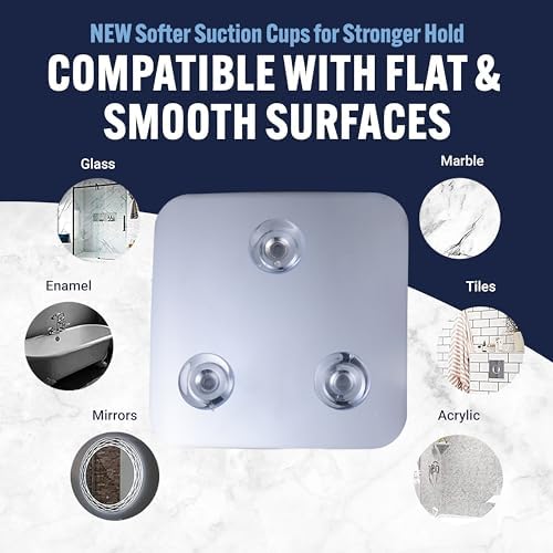 Travel Shower Mirror - Small Fogless Triple Suction