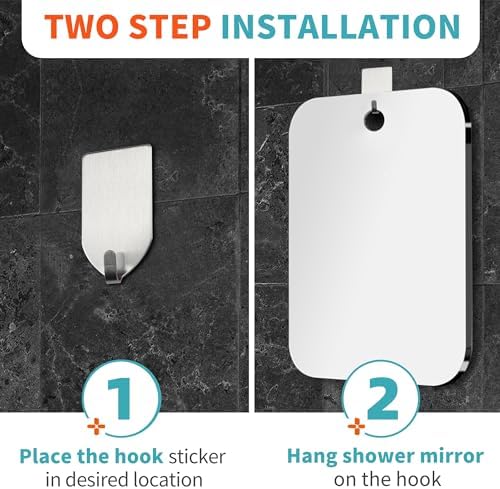 Plexiglass Anti-Fog Mirror for Shower Travel