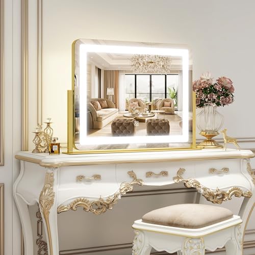 ROLOVE Gold Vanity Mirror