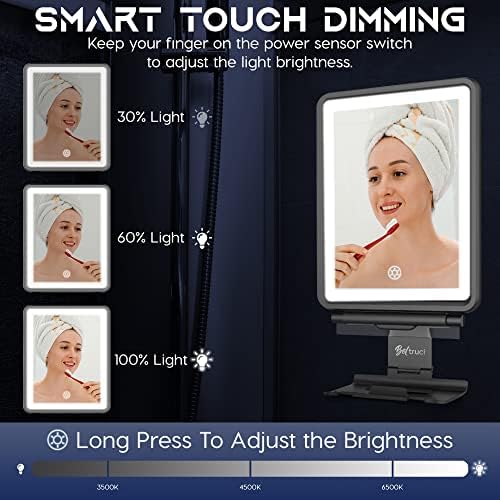 Fog-Free Showers with LED Light