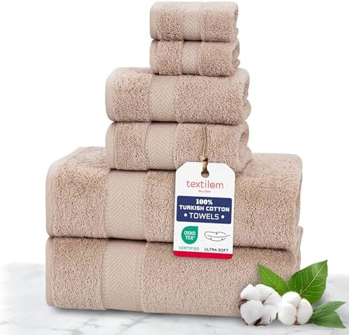 Luxury Turkish Cotton Bath Towels Set
