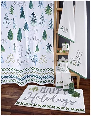 Fingertip Cotton Towels Set of 2 - Christmas Tree Design