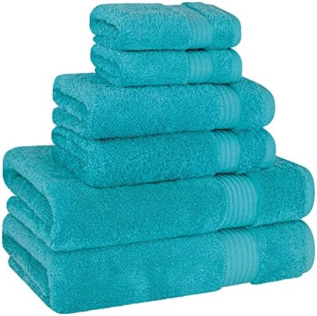 6-Piece 100 Cotton Luxury Multi-functional bath towel set