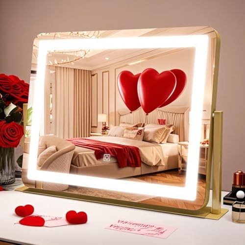 ROLOVE Gold Vanity Mirror