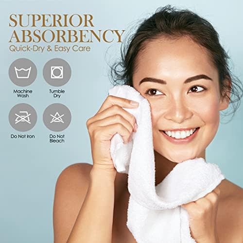 Elaine Karen 12-Pack Premium Cotton Face Wash cloths