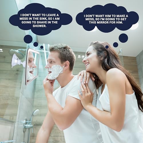 MirrorVana Chromed Fogless Shower Mirror