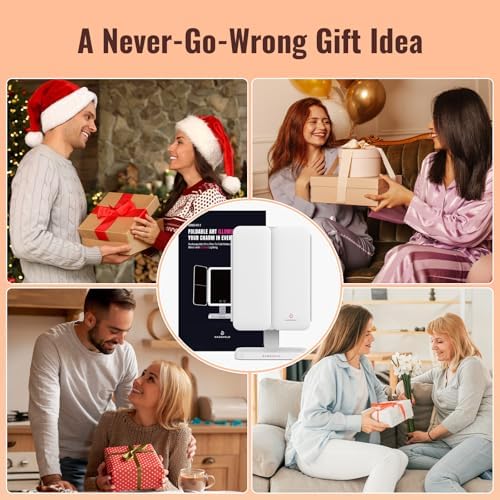 EASEHOLD Trifold Makeup Mirror with Touch Control for Women