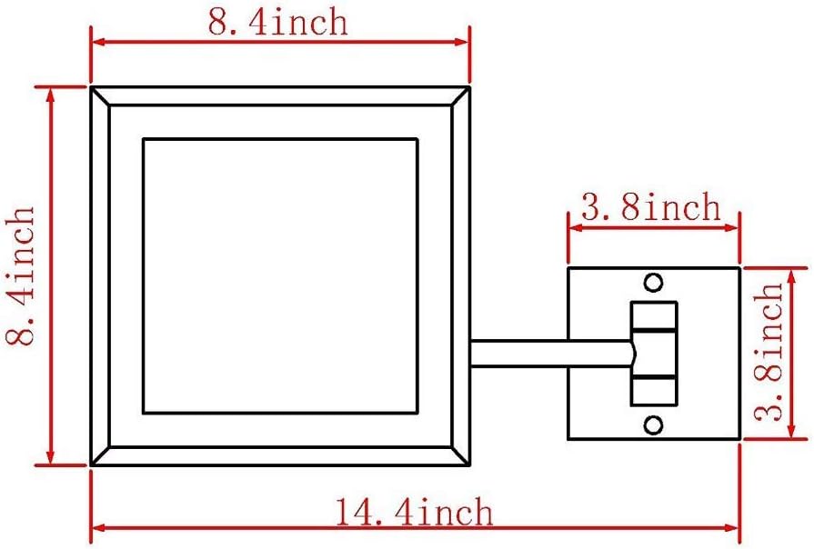 AMHIL Wall-Mounted Vanity Mirror