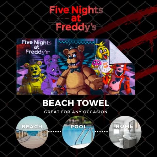 Franco Kids Cotton Beach Towel Five Nights At Freddys 1