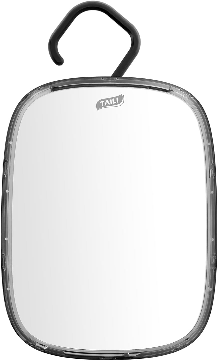 TAILI Fogless Portable Shower Mirror for MenWomen - Shatterproof Easy Hanging