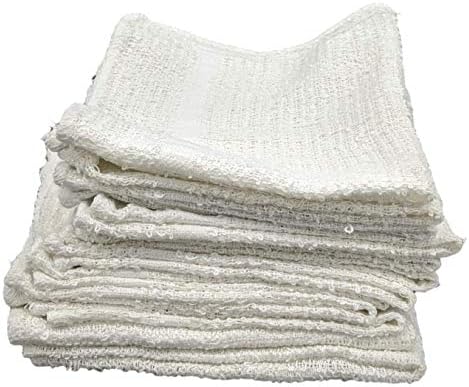 Marquis Mills 12x12 White Cotton Reusable Washcloth Set 60 Piece