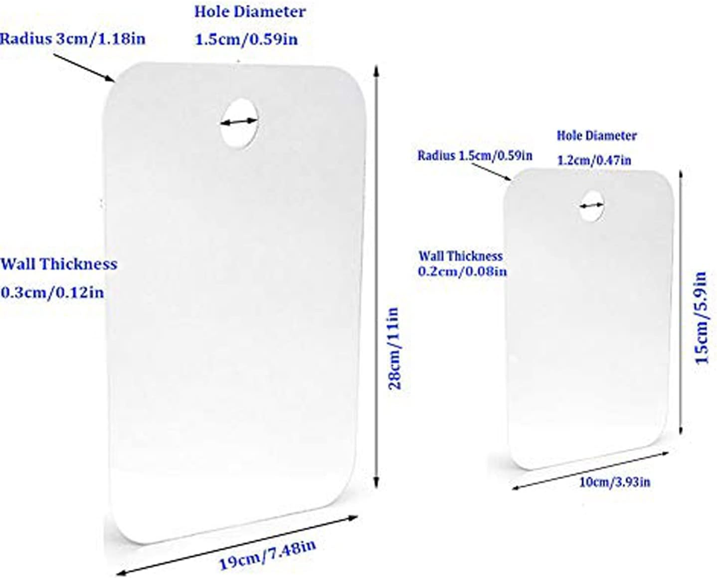 XoYo - Fog-Free Shower Mirror LargeSmall