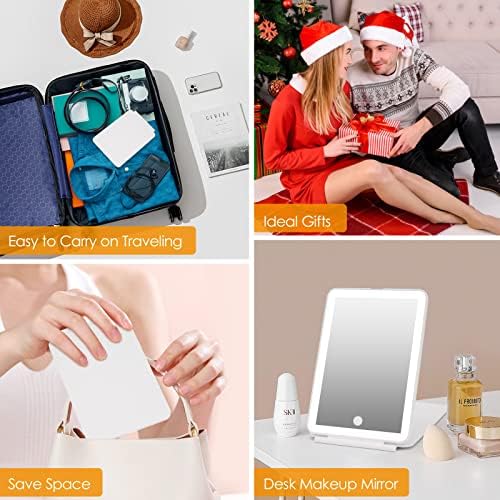 DenCert Rechargeable Travel Makeup Mirror