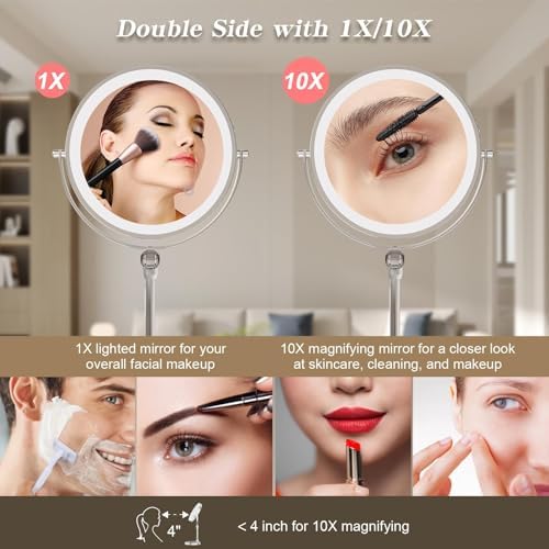 9 Large Lighted Makeup Mirror