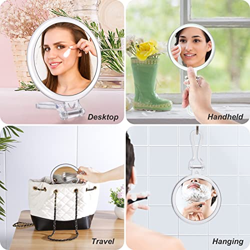 Double-Sided 20X Magnifying Mirror Portable Handheld