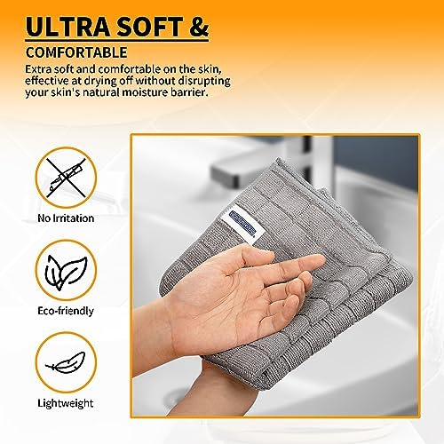 High-Quality 12-Pack Hand Towels with Soft Microfiber for Quick Dryness