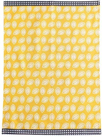 AccentHome 4-Piece Cotton Kitchen Towels Set Lemon Print 20x28
