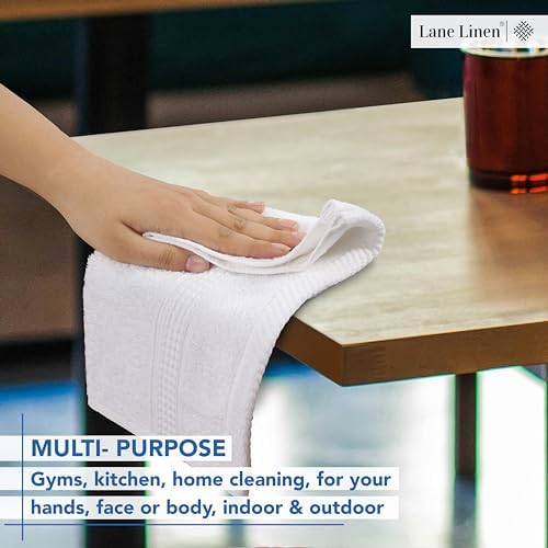 Warm Gifting Sets - LANE LINEN White Washcloths 24 Pack