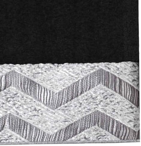 Avanti Linens Hand Towel Soft Absorbent Cotton Chevron Galaxy Black