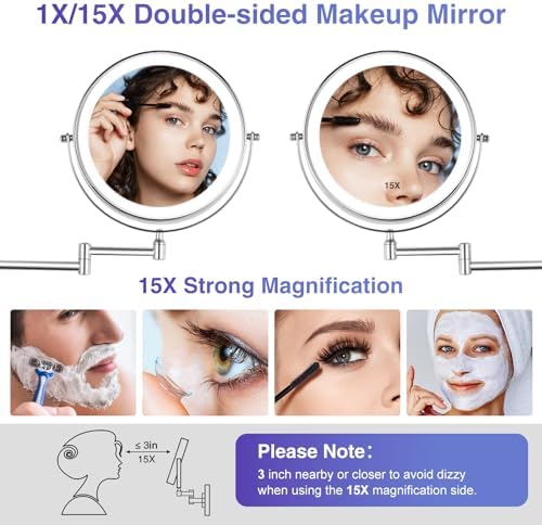 Wall-Mounted Makeup Mirror
