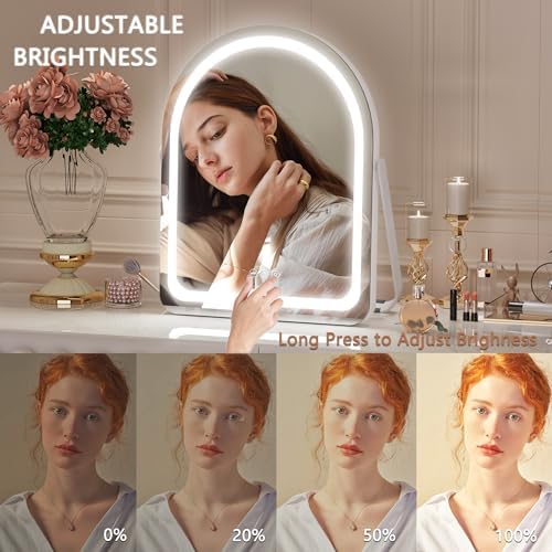 Vanity Mirror with Lights ArchedLED Makeup Mirror with Smart Touch