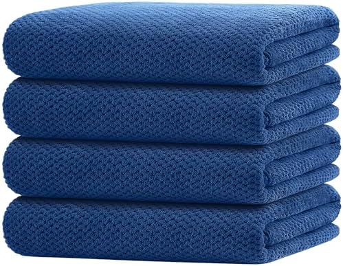 HOMEXCEL Bath Towels 4x30x60 Luxurious Microfiber Towels for Bathroom Pool Beach Yoga