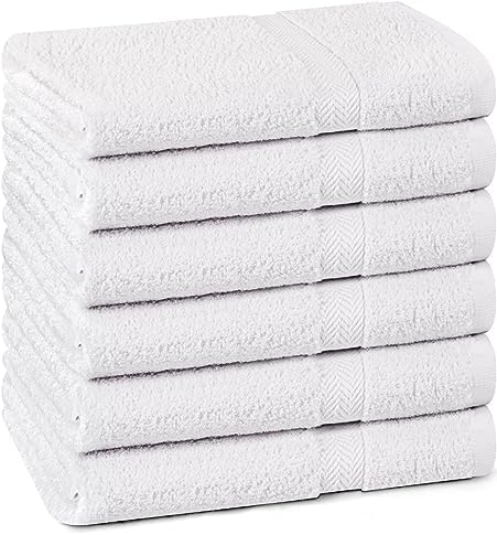 T L Towel and Linen Mart 6 Pack Bath Towel Set