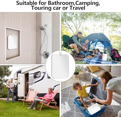Fog-Free 6x8 Mirror Compact for Travel