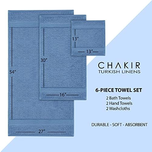 Chakir Luxury 6-Piece bath towel set