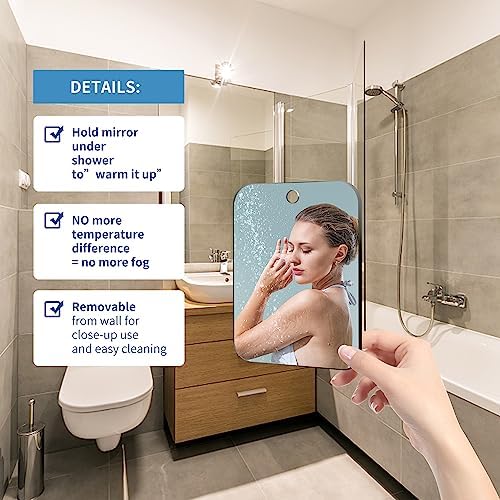 Shatterproof Shower Mirror