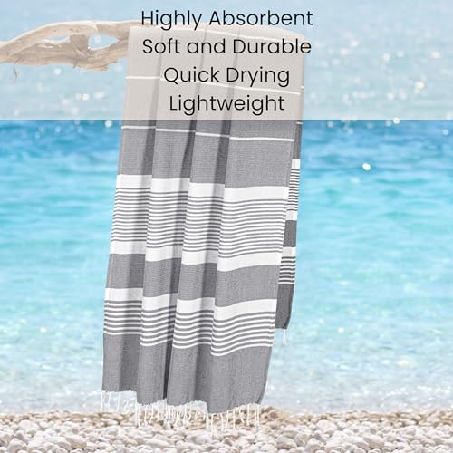 Luxury Cotton Beach Towels 100 Pure 40x70 Inch Set of 6