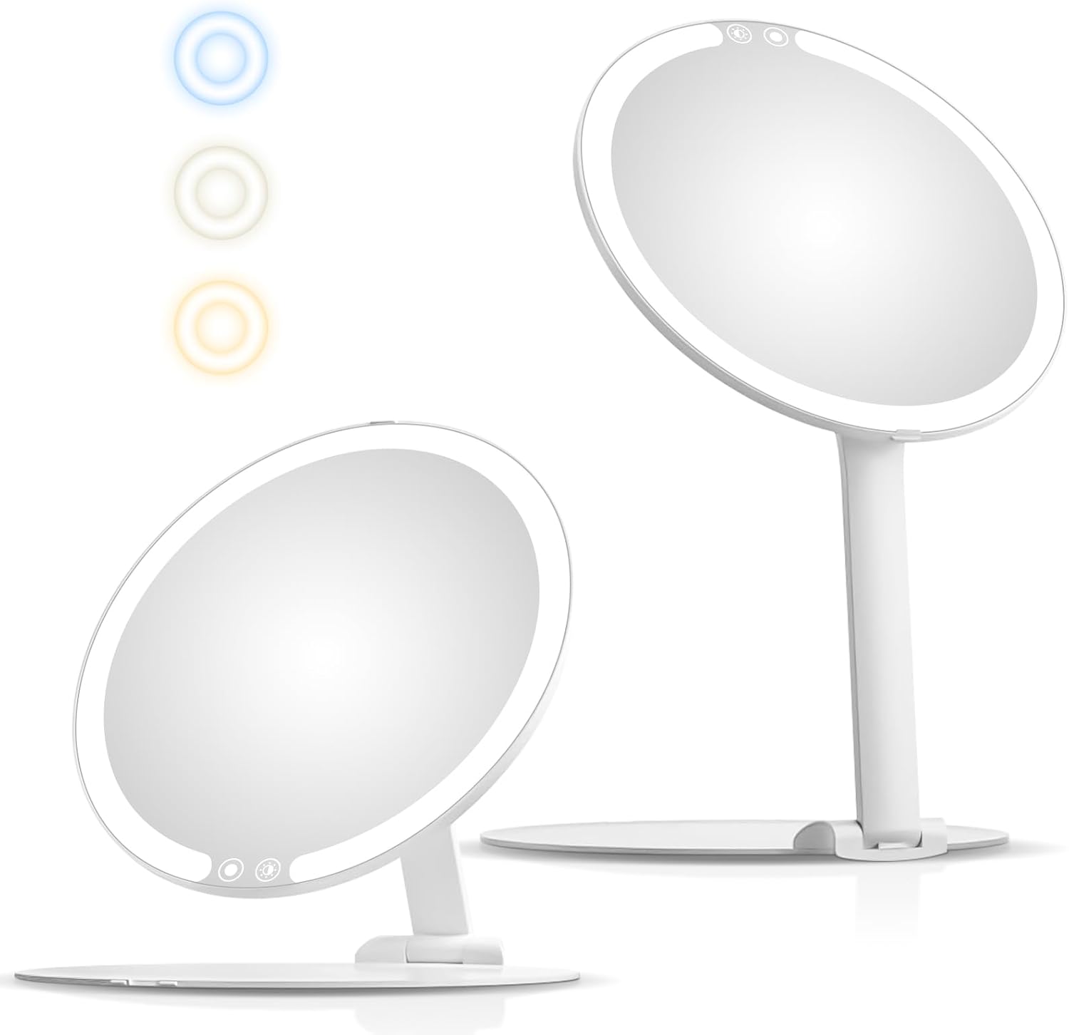 Sucedey Makeup Mirror with Lights 3 Mode Light Rechargeable