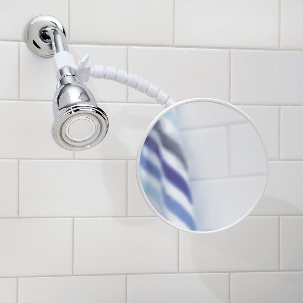 InterDesign iDesign Fog-Free Shower Shaving Mirror with Flexible Arm