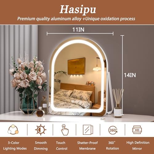 Vanity Mirror with Lights ArchedLED Makeup Mirror with Smart Touch