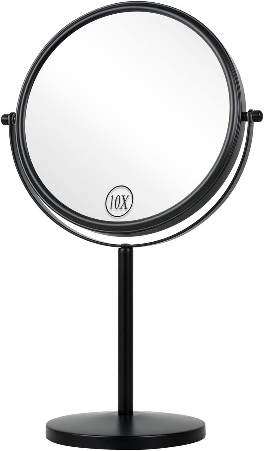 ALHAKIN 10x Double-Sided Magnifying Makeup Mirror