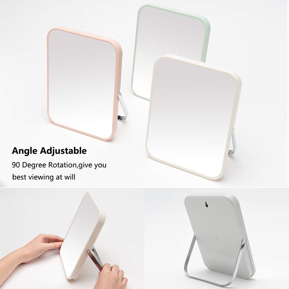 8-Inch Portable Folding Table Vanity Mirror Pink