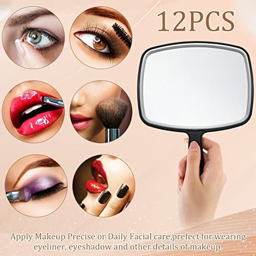 12-Piece Handheld Hand Mirror Set