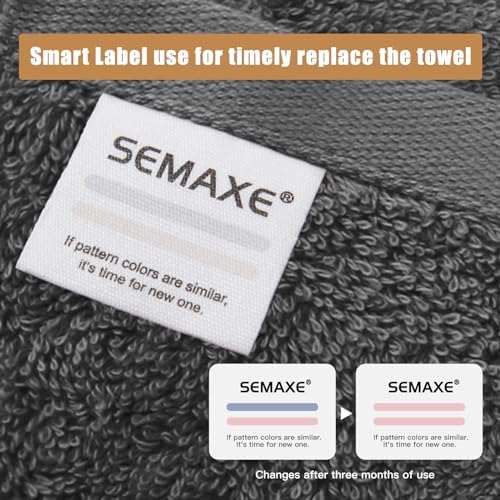 SEMAXE Grey Washcloths