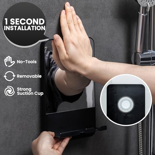 SAFEST and CONVENIENT shower shaving mirror