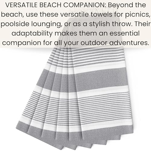 Luxury Cotton Beach Towels 100 Pure 40x70 Inch Set of 6