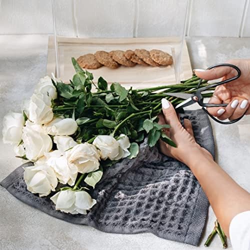 Modern 100 Turkish Cotton Waffle Washcloth Set