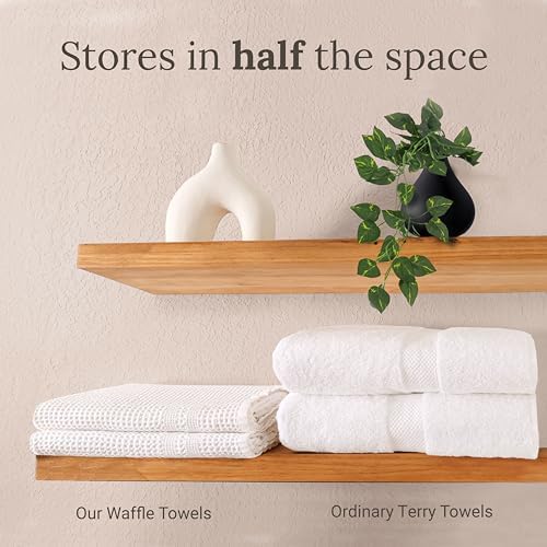 GILDEN TREE Waffle Towels - Oversized Seafoam