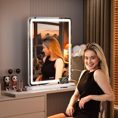 Vanity Mirror with Lights and Bluetooth Speaker