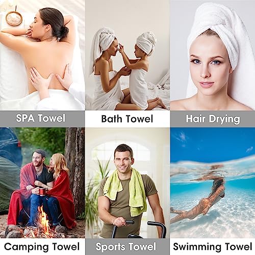 JML Microfiber Bath Towels Set Super Soft Absorbent and Durable